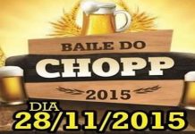 Baile do Chopp acontecerá no dia 28 de novembro
