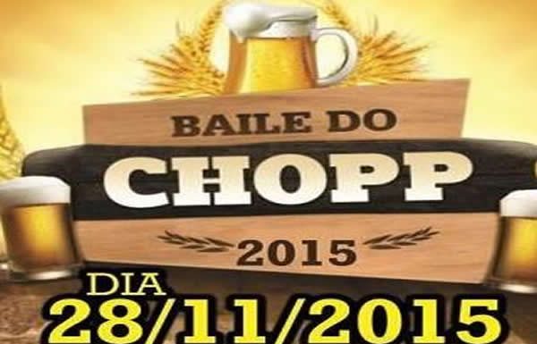 Baile do Chopp acontecerá no dia 28 de novembro