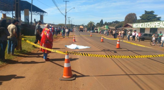 Atropelamento na Rua Crescêncio Martins.