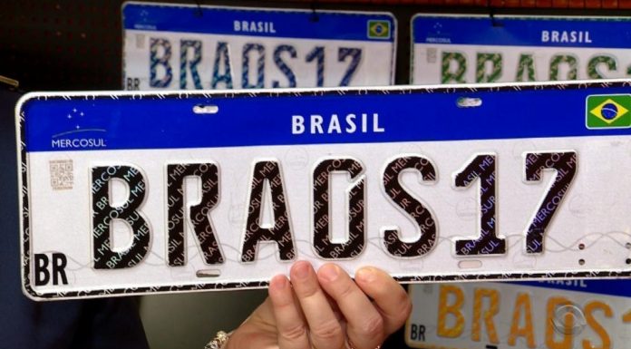 Placas modelo Mercosul serão obrigatórias a partir de 31 de janeiro