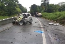 Carro de Clevelândia se envolve em acidente com três mortes na rodovia do Xisto